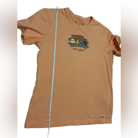 Life Is Good Size Men’s Medium Graphic Tshirt Orange/Coral - Picture 4 of 7